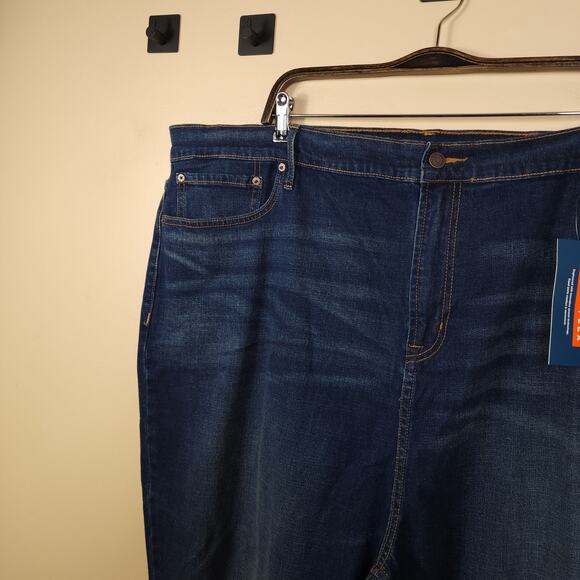 Old Navy Athletic Taper Built-In Flex Dark-Wash Jeans Size 48x34 - Picture 4 of 10